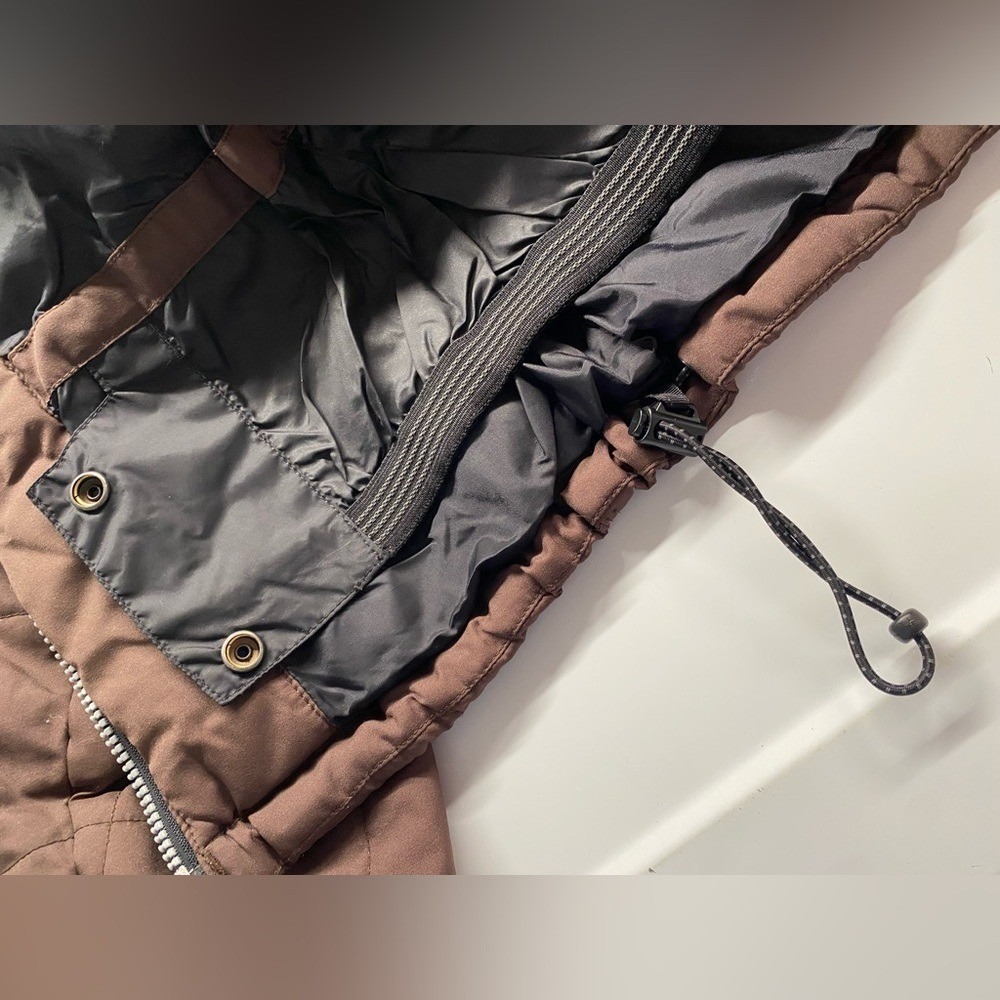 Marker Vintage Brown‎ Lightweight Quilted Puffer Ski Jacket w/ Pockets Small/S N - Picture 10 of 10